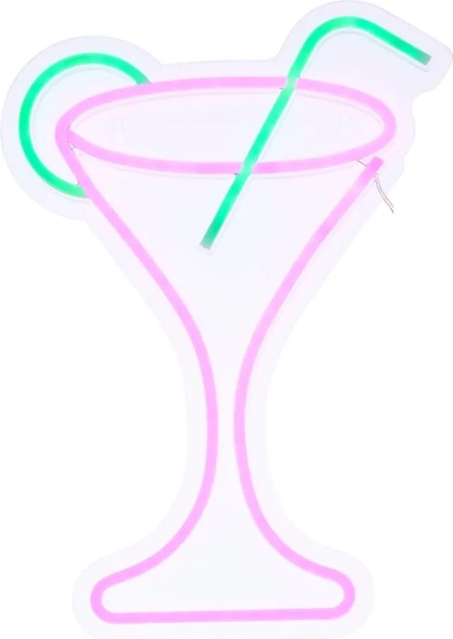 Decorațiune de perete LED neon COCTAIL, 5V - Atmosphera