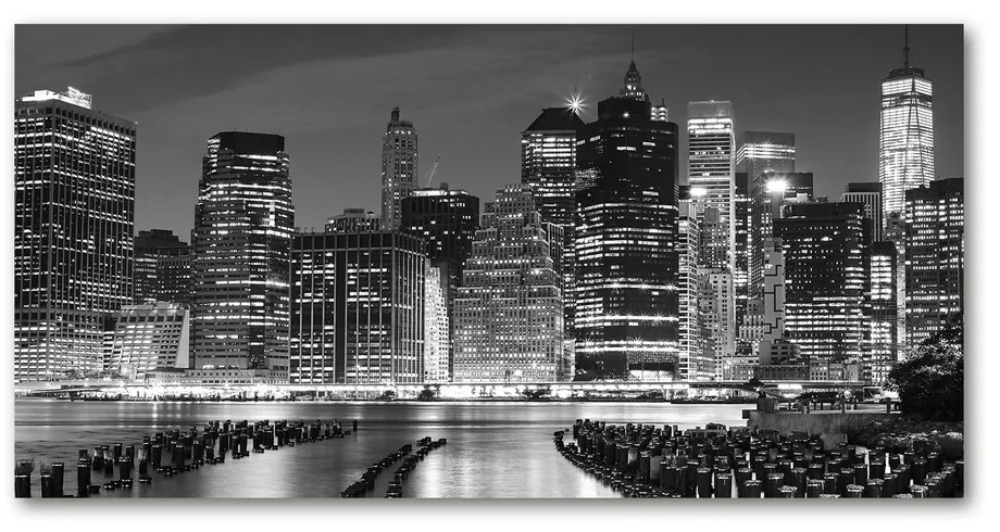 Tablou acrilic Manhattan pe timp de noapte