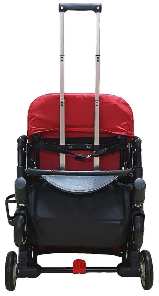 Carucior sport ultracompact pentru copii NOVOKIDS™ Baby C Trolley, Transformabil in troller, Spatar reglabil 3 trepte, Frana picior, Pliabil,Bordeaux