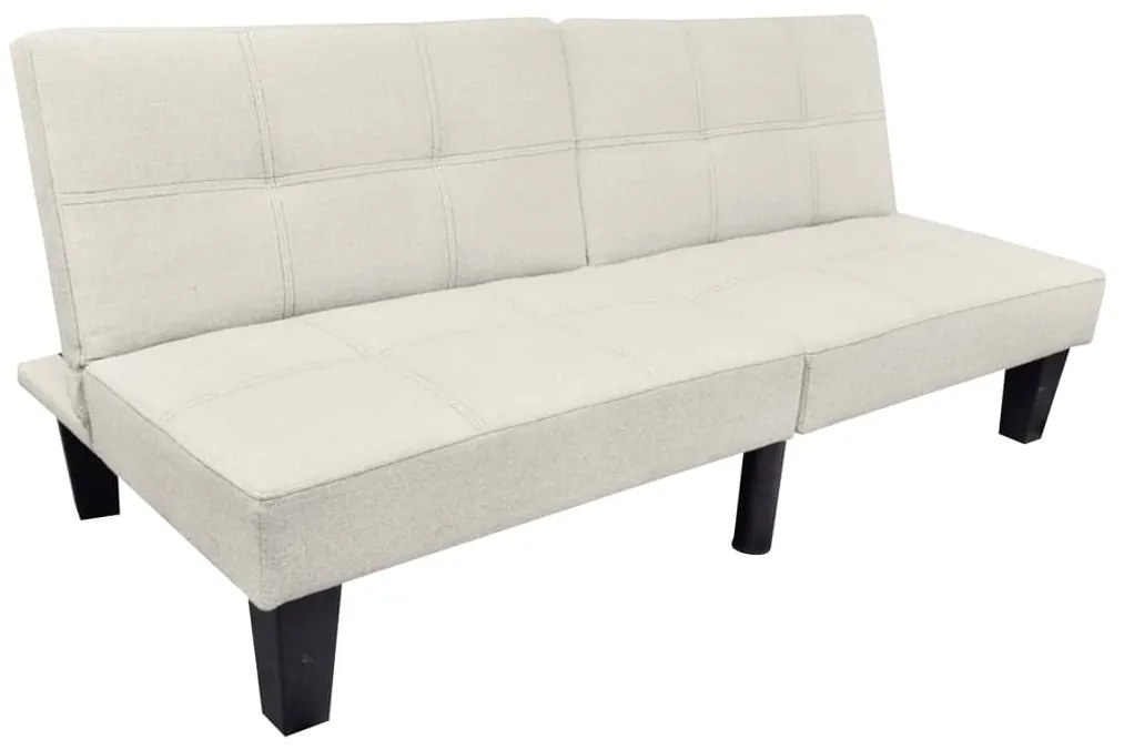 240783 vidaXL Canapea extensibilă, bej, reglabil