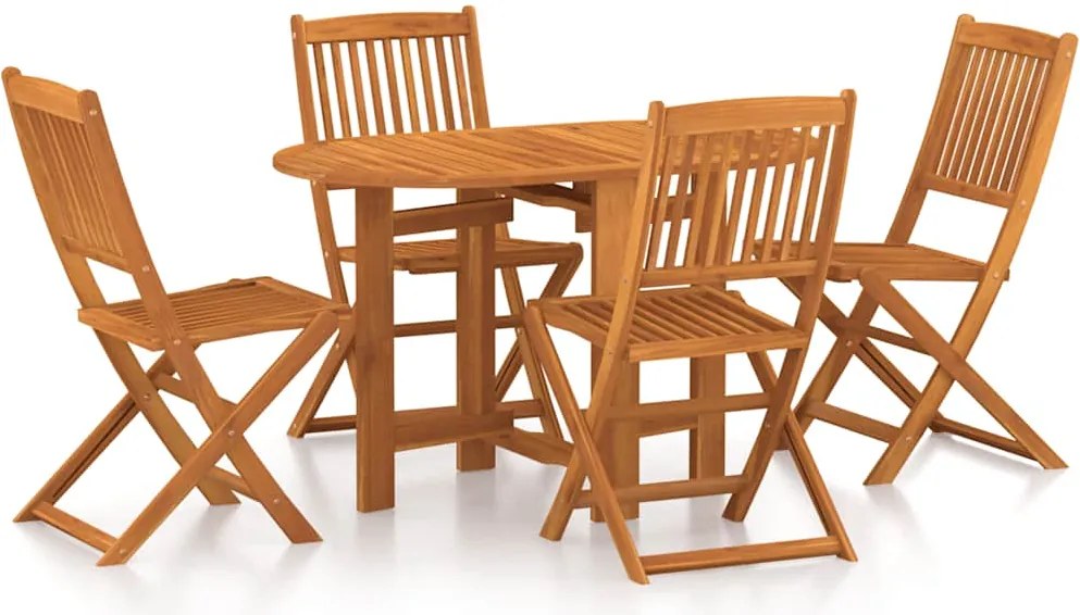 vidaXL Set mobilier de grădină, 5 piese, lemn masiv de acacia