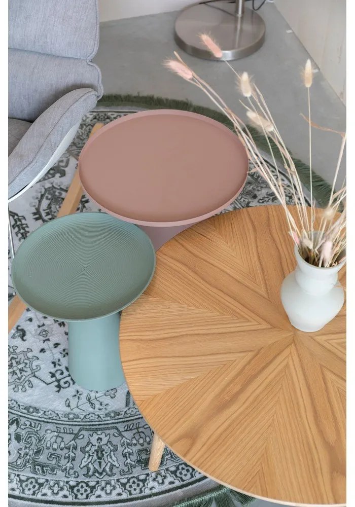 Măsuță auxiliară rotundă din metal ø 34,5 cm Ringar – White Label