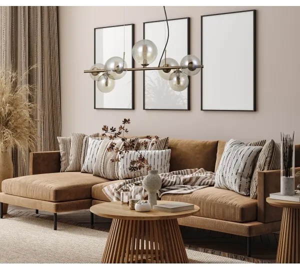 Lustră pe cablu CANELLO 7xG9/5W/230V ITALUX PND-406007-7-HBR