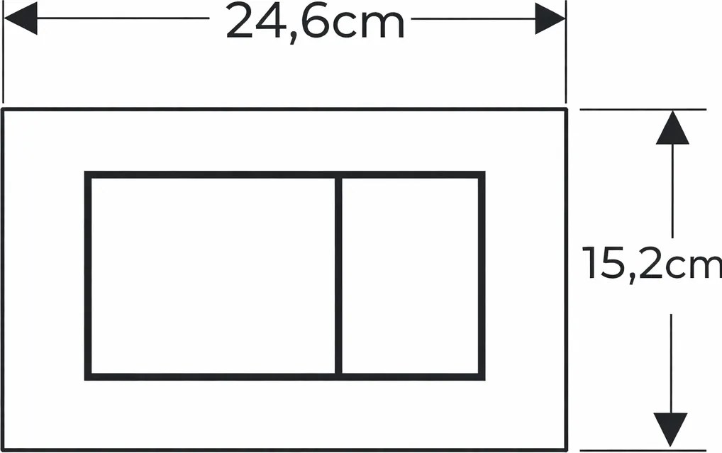 Clapeta actionare dubla rezervor wc, alb mat, Geberit Sigma40 Alb mat