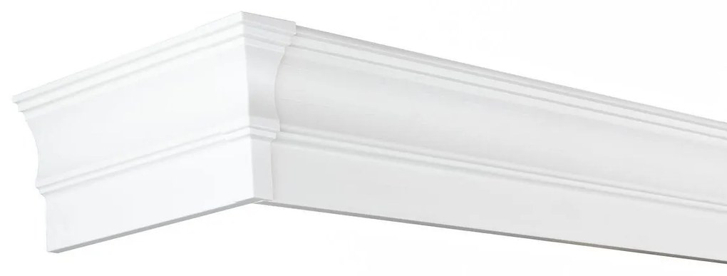Sina perdea tavan din pvc, 2 canale,  alba , cu toate accesoriile incluse - 600 cm