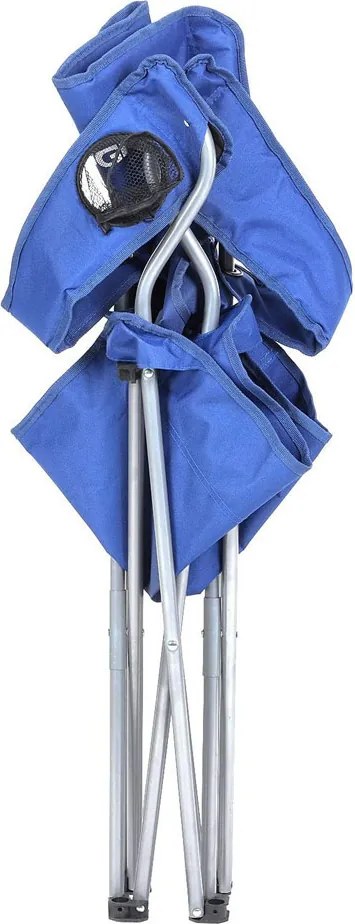 Scaune de camping NOMAD, set 2 buc., albastru SongmicsHome