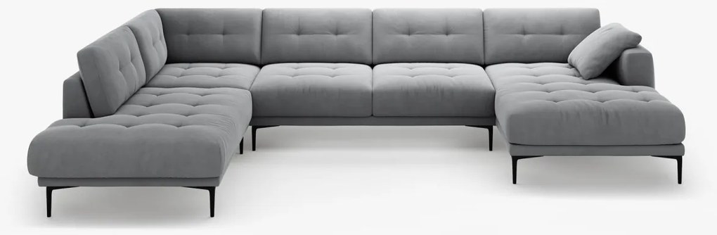 Coltar panoramic Bemy 7 locuri catifea Salvador L373 cm