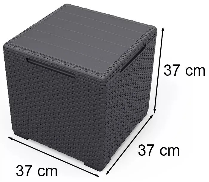 Set mobilier de grădină Iowa Balcon cu masă Vigo grafit