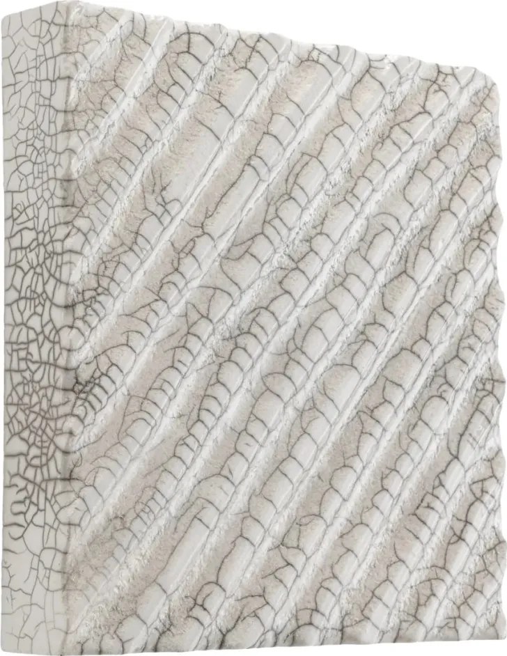 Decoratiune de perete LUX realizata manual din ceramica Division diagonal