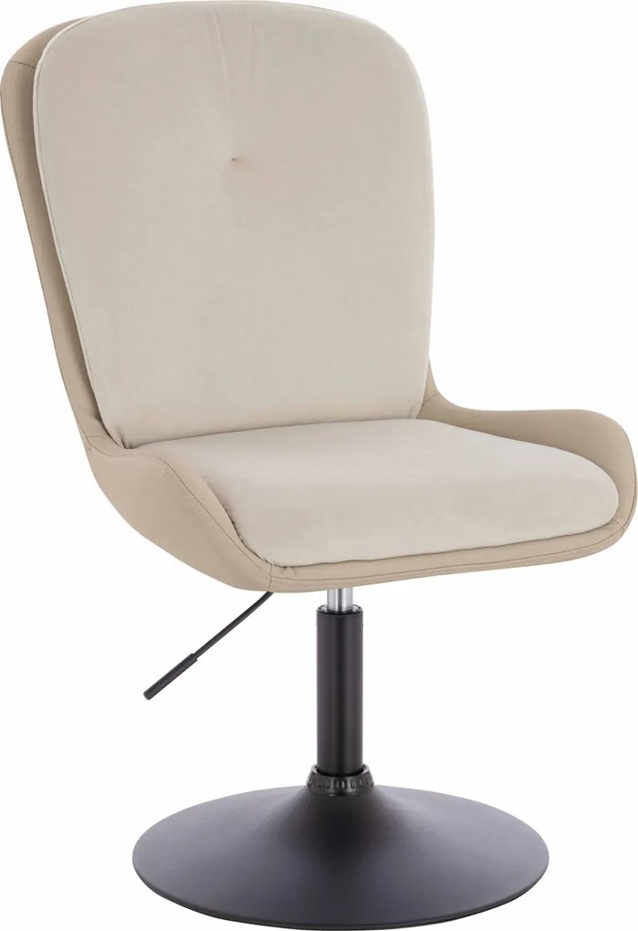 HR690N Scaun Velvet&amp;soft Piele Pu Cremos/Cremos Bază Neagră