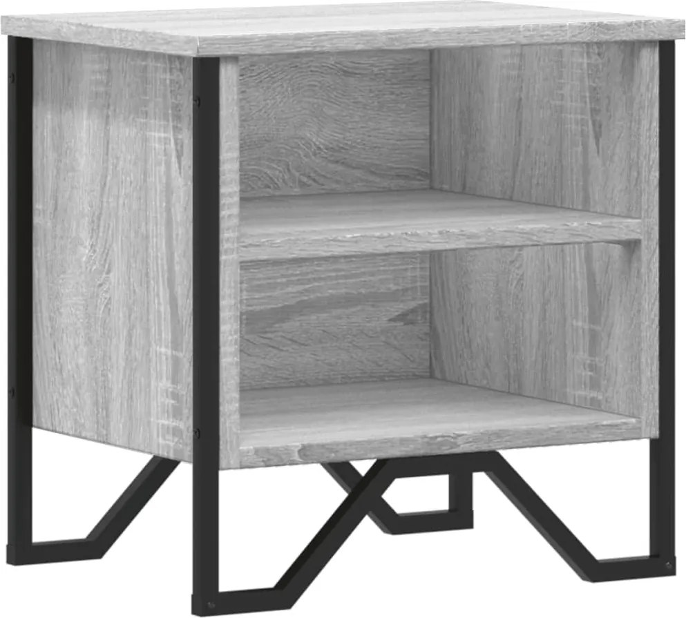 vidaXL Noptieră, gri sonoma, 40x30x40 cm, lemn prelucrat