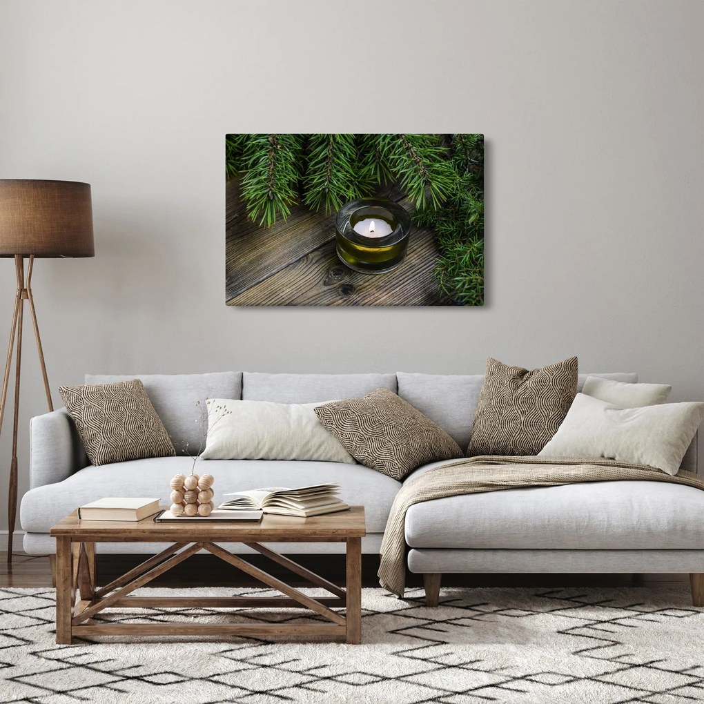 Tablou - lumânare de Crăciun (90x60 cm)