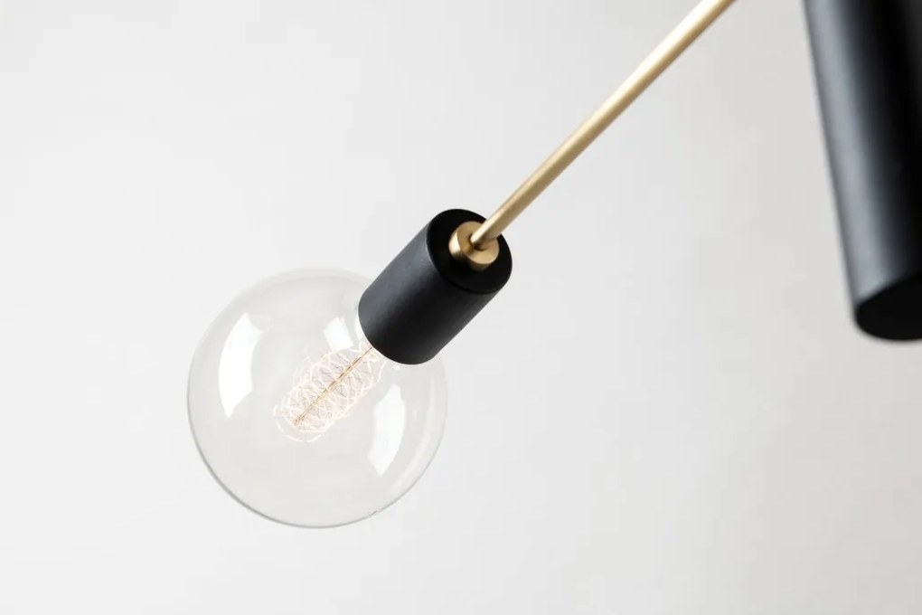 Candelabru design industrial-modern ASTRID cu 4 surse de lumina
