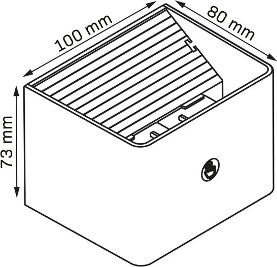 Aplică LED cu senzor MIRI LED/2,5W/3,7V 3000-6400K 4000 mAh negru