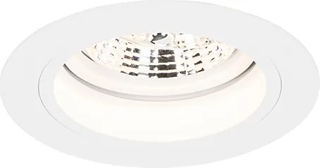 Spot integrat rotund alb reglabil - Chuck 70