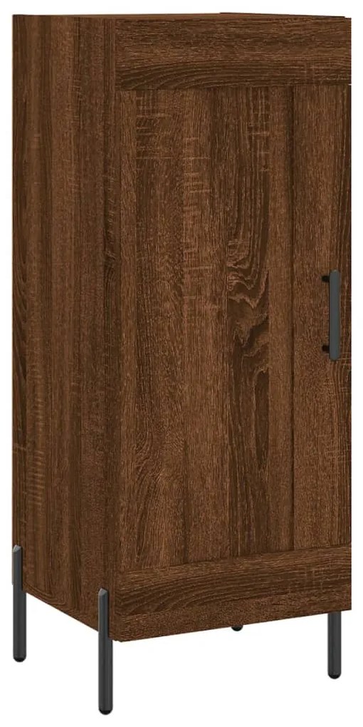 830459 vidaXL Servantă, stejar maro, 34,5x34x90 cm, lemn compozit
