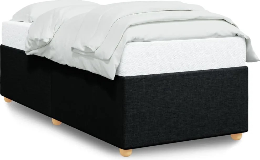 vidaXL Cadru de pat fără saltea țesătură neagră 80x200 cm