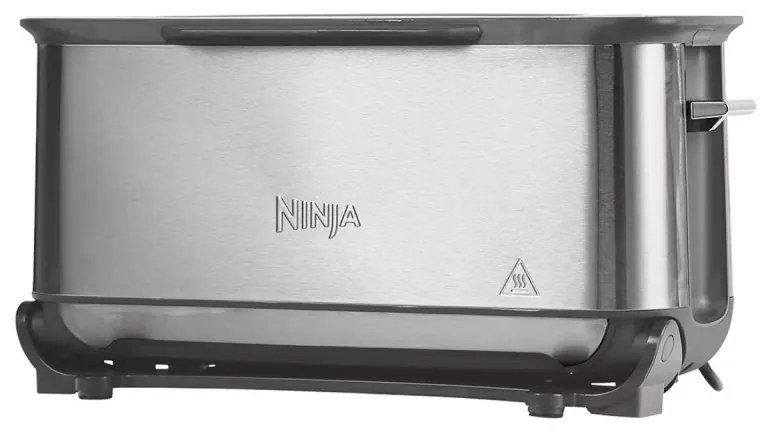 Prajitor paine 3in1 Ninja ST202EU, 2400W, 7 programe, Control temperatura, Grill, Dezghetare, Reincalzire, Functionare orizontaa, Argintiu