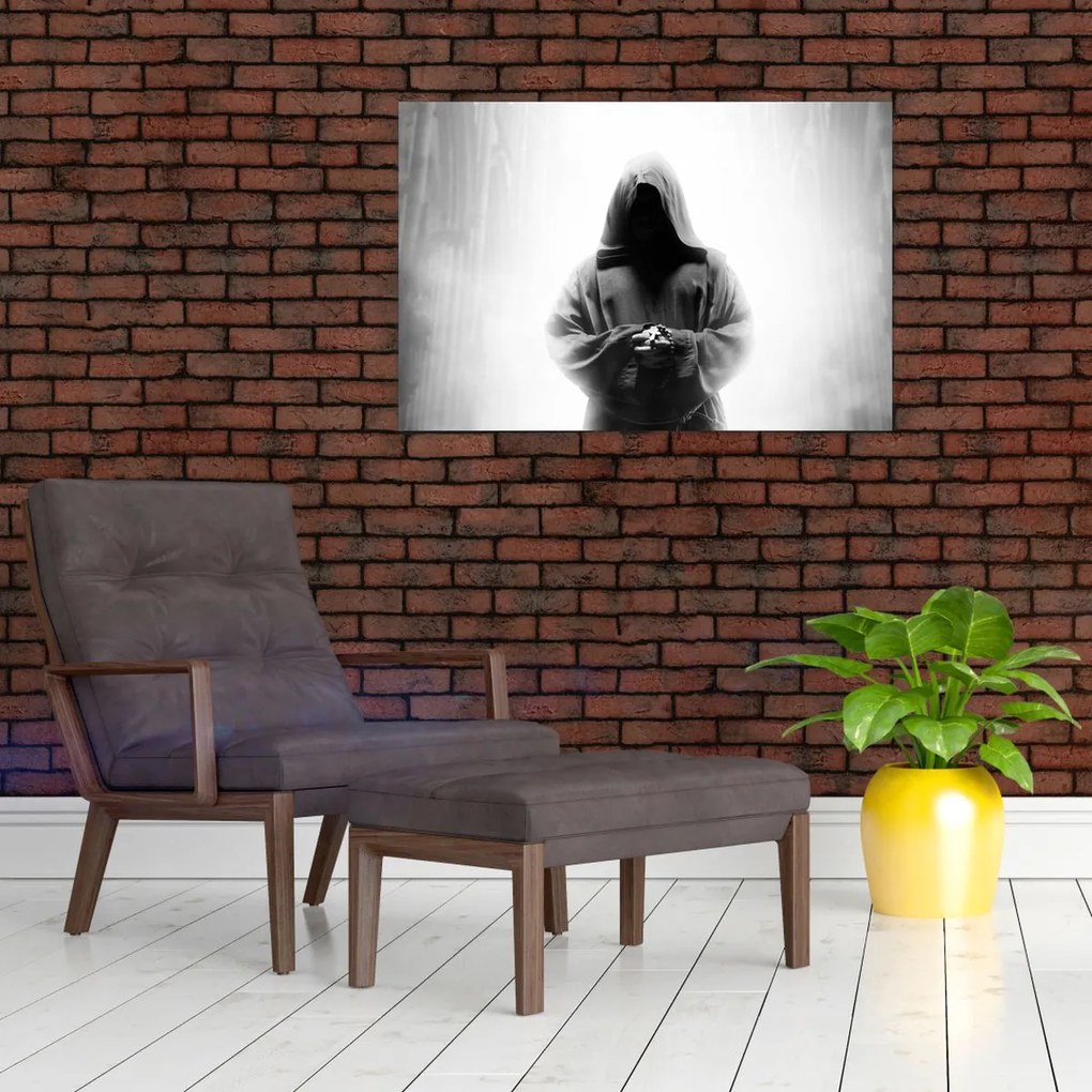Tablou - Un călugăr într-o mănăstire (90x60 cm)