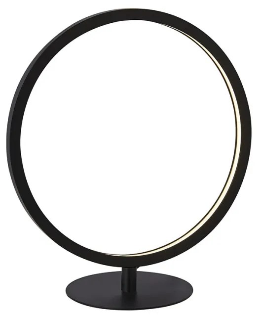 Veioza / Lampa de masa LED design circular modern Cirque EU25771-1BK SRT