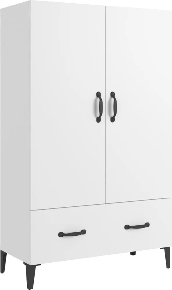 vidaXL Dulap înalt, alb, 70x31x115 cm, lemn prelucrat