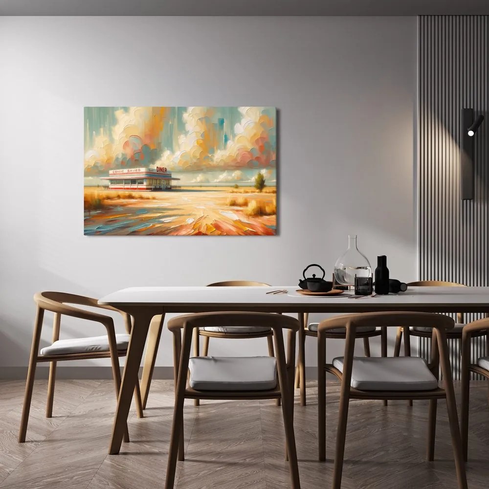 Tablou local solitar sub cer