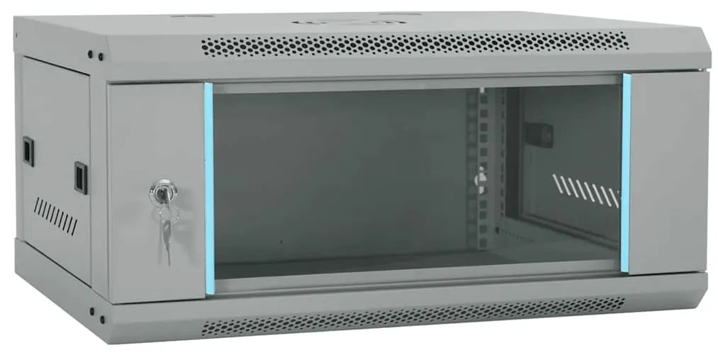 vidaXL Dulap de rețea cu depozitare Gri 60 x 45 x 28 cm Oțel