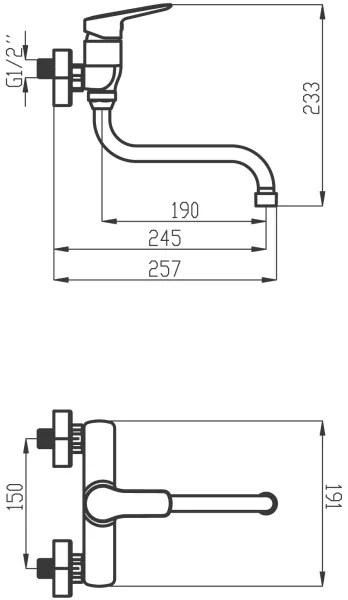 Baterie de chiuvetă/lavoar Novaservis METALIA crom lucios
