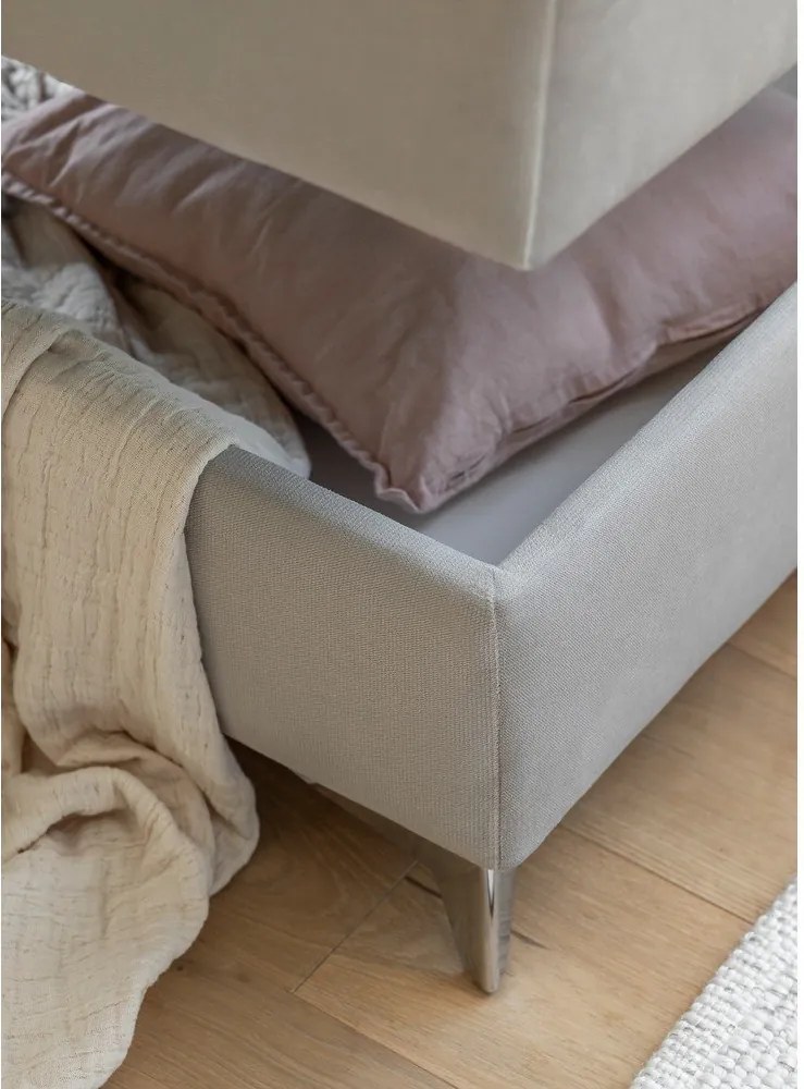 Colțar galben extensibil/cu spațiu de depozitare cu tapițerie din catifea (cu colț pe partea dreaptă/în formă de ”L”) Laurence – ELTAP