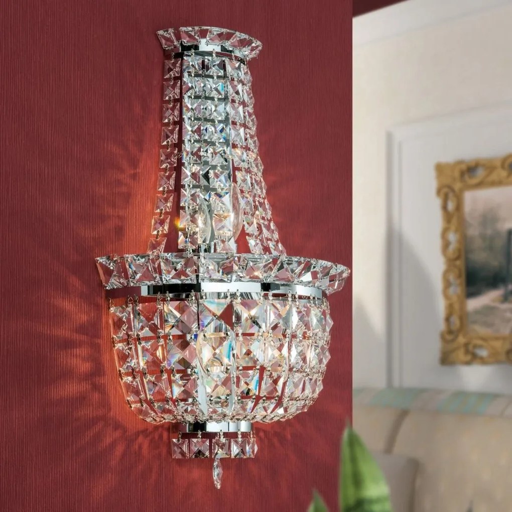 Aplica de perete cristal Swarovski AMBASSADOR crom