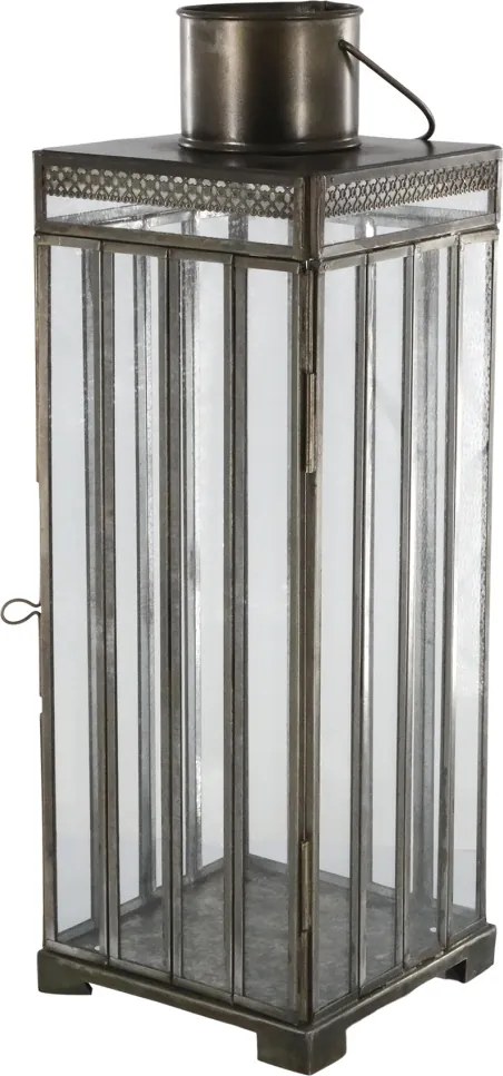 Felinar auriu, din metal, H40.5 cm, Antique
