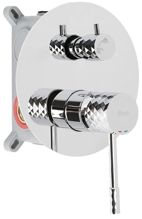 Set de dus incastrat Rea Lungo Diamond Chrome + BOX