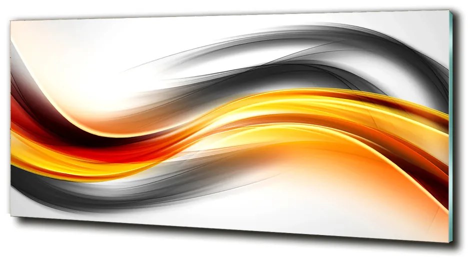 Tablou din Sticlă valuri abstracte