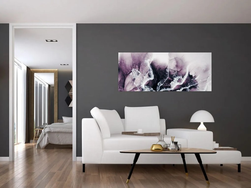 Tablou - Marmură violet N⁰2 (120x50 cm)
