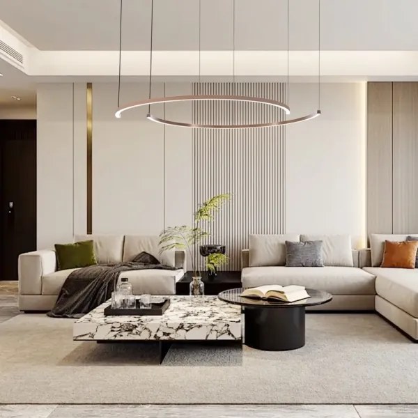 Immax NEO 07328L - Lustră LED reglabilă, suspendată pe cablu FINO, 72W/230V, 120 cm, aur roz, Tuya+telecomandă