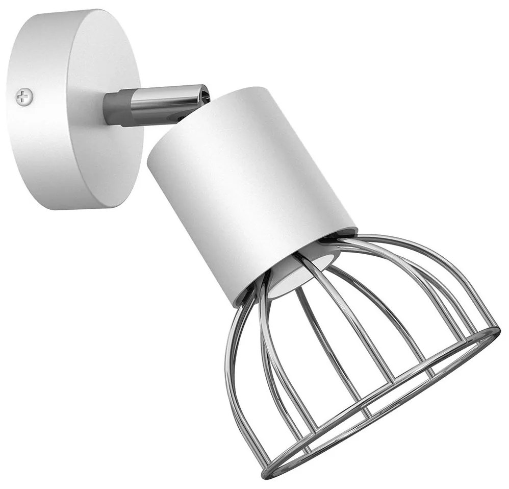 Spot de perete DANTE 1xGU10/25W/230V alb/crom lucios