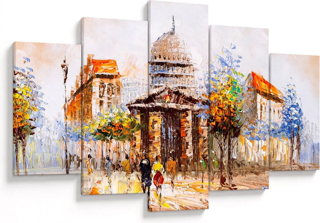 Tablou - Monument de oraș pictat (150x105 cm)