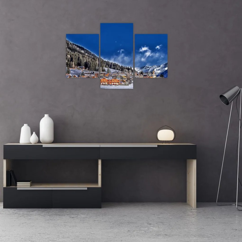 Tablou - Orășel de munte (90x60 cm)