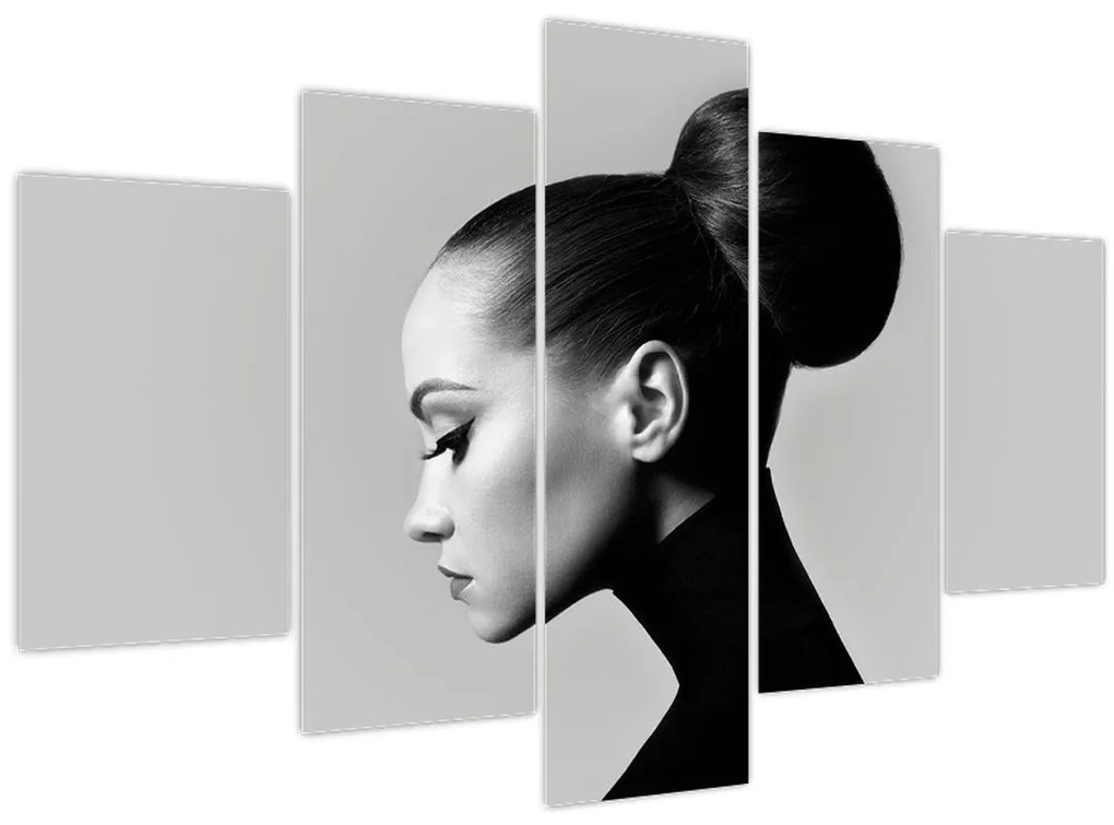 Tablou - Profilui femeii frumoase (150x105 cm)