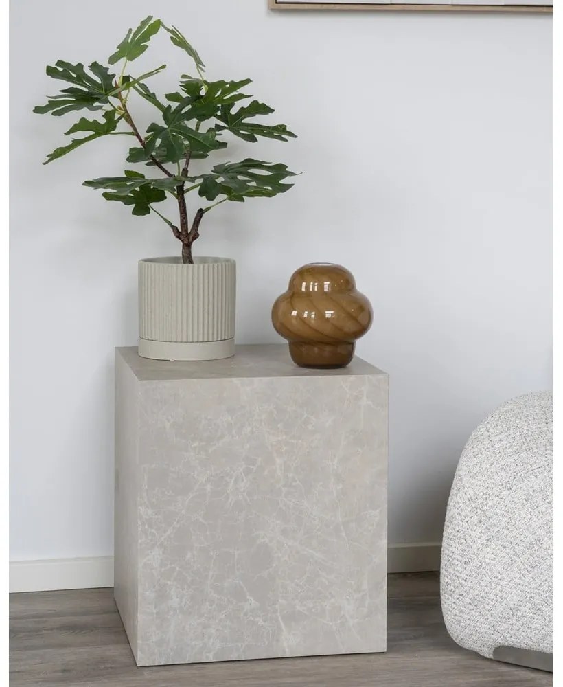 Măsuță auxiliară cu aspect de marmură 40x40 cm Prague – House Nordic