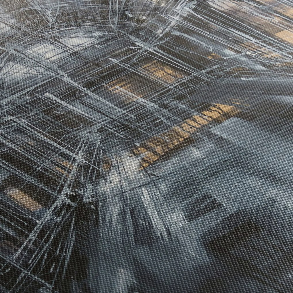 Tablou cu u interiorul clădirii vechi (90x60 cm)