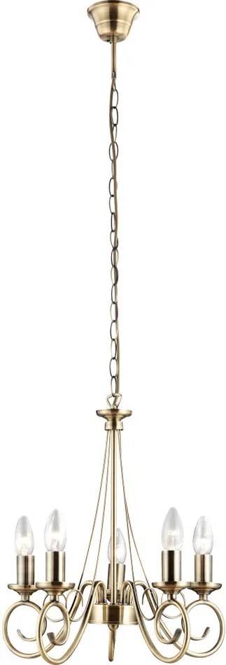 Globo TRUNCATUS 69003-5 lustre alama  cupru antic   5 * E14 max. 40 W