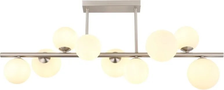 Lustra 9L design modern Riha nichel