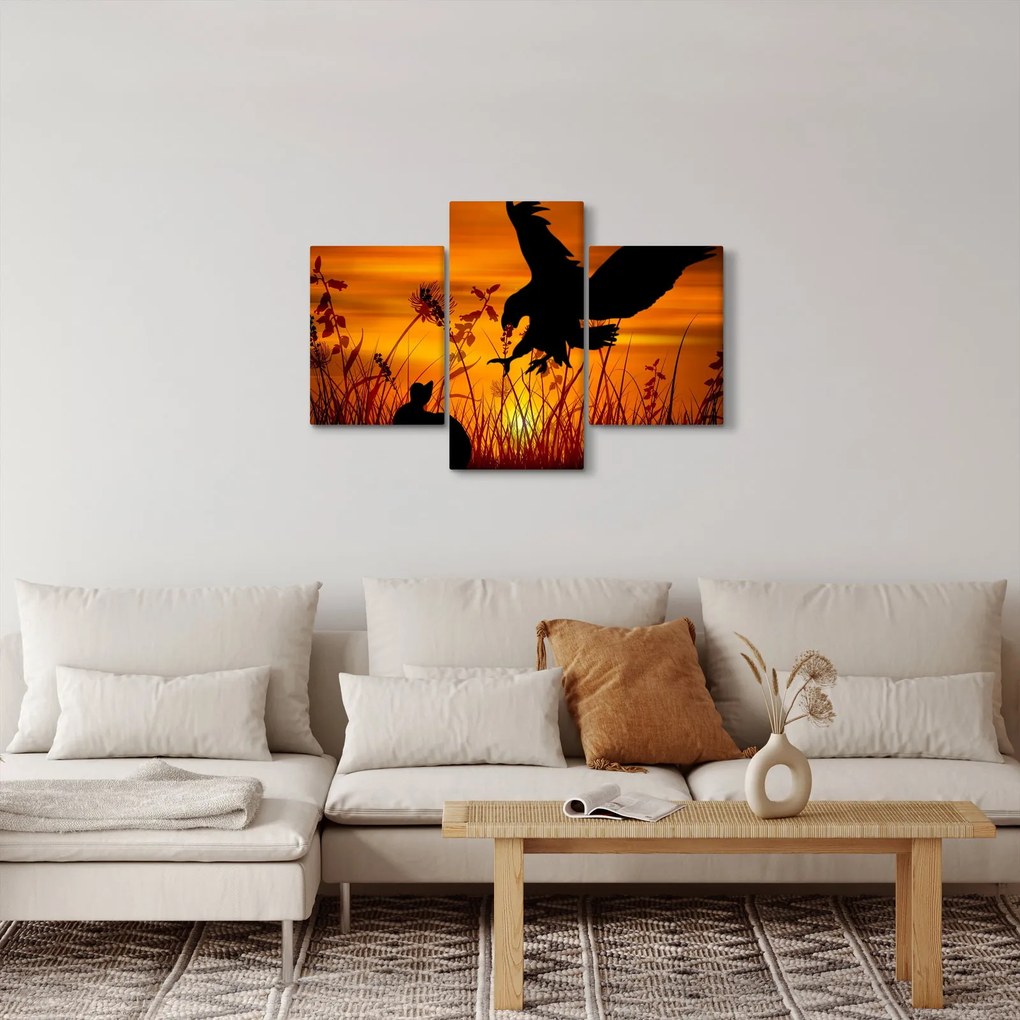 Tablou cu silueta prădătorului (90x60 cm)