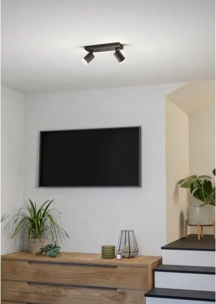 Eglo 901941 - Spot LED RGBW reglabil MELITELLO-Z 2xLED/3,7W/230V, negru