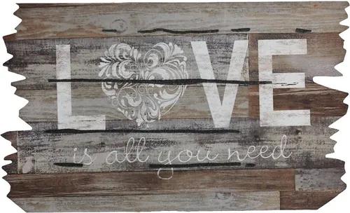 Covoras intrare cauciuc Love is all you need 46x76 cm
