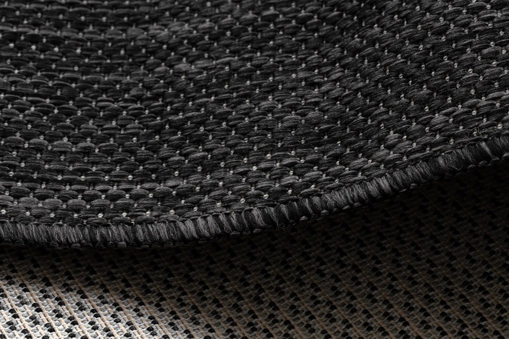 Covor SISAL SION A5165A Melanj țesute plate negru