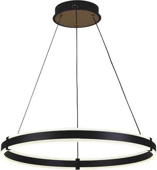 Brilagi-LED Lustră suspendată pe cablu, reglabilă (dimmer) CIRCLE LED/85W/230V 3000-6500K neagră + telecomandă
