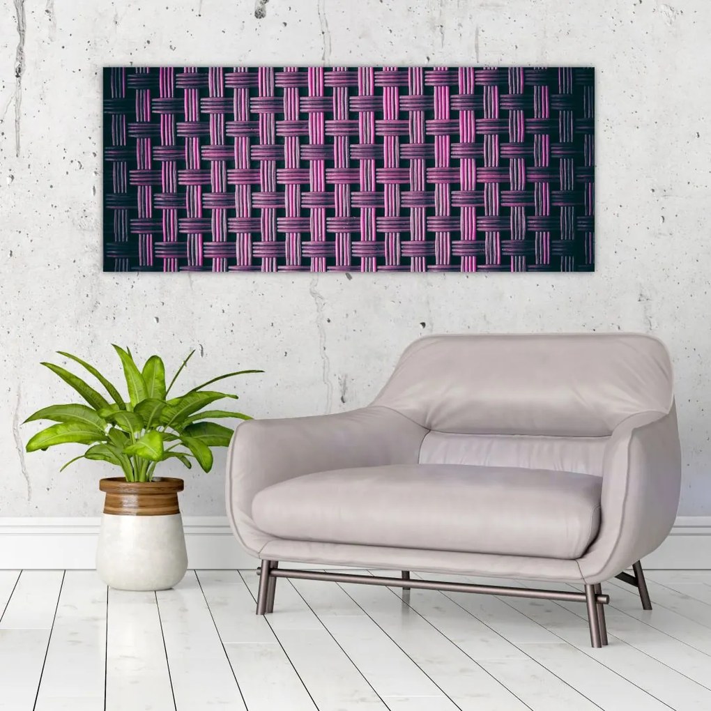 Tabloul textura în mov (120x50 cm)