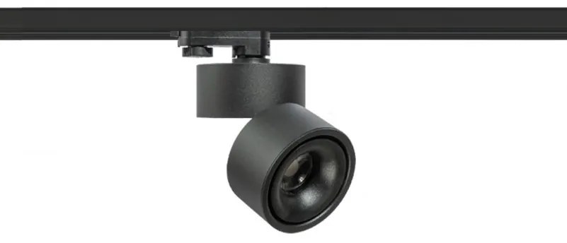 Spot LED directionabil pe sina Costa TRACK 3Line 12W 3000K negru